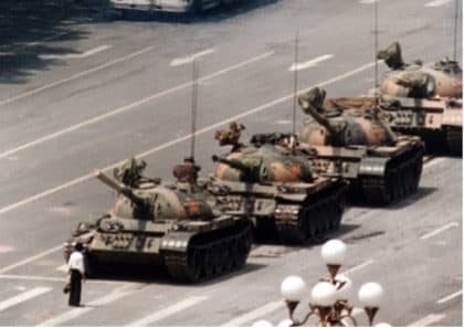 Motif: “Tank Man”, Tiananmen Square - Original photograph